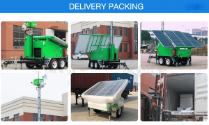 Solar CCTV trailer packing